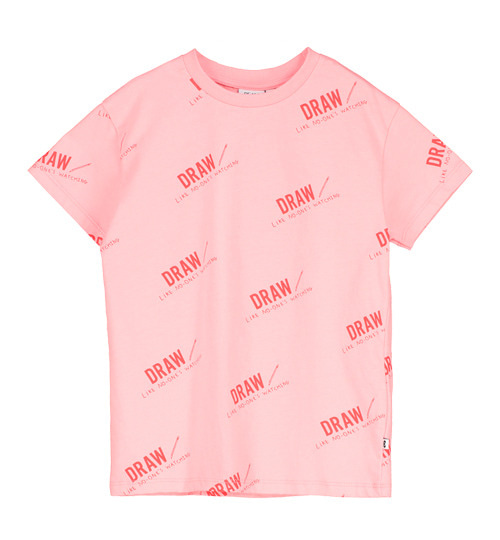 [BEAU LOVES]Short Sleeve T-Shirt - Washed Pink