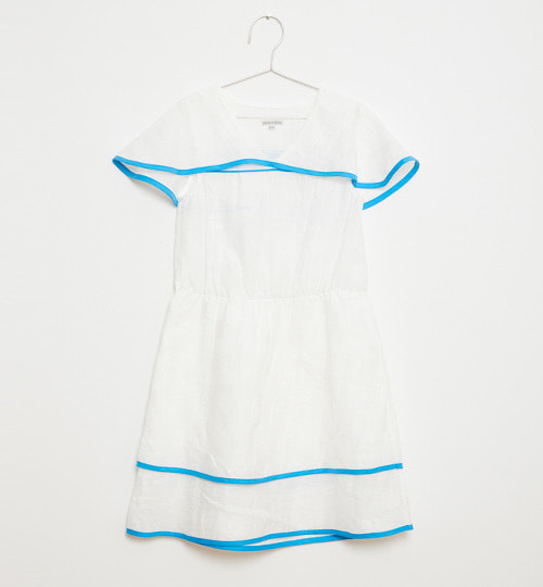 [FISH &amp; KIDS]Sailor Vintage Dress - White