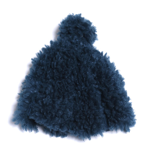 [TIA CIBANI]Sherpa Trimmed Ribbed Hat - Root
