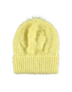 [BEAU LOVES]Sparkly Knit Hat - Yellow