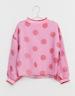 [FISH &amp; KIDS]Organza Dots Sweatshirt - Pink