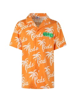 [GCDS MINI]Popeline Shirt Boy - Arancio Pastello