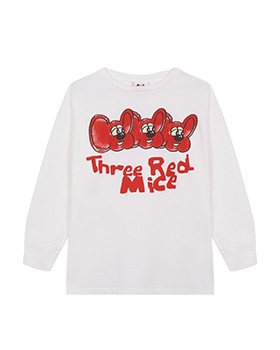 [FRESH DINOSAURS]Red Mice T-shirt