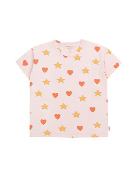 [TINYCOTTONS]Hearts Stars Tee - Pastel Pink