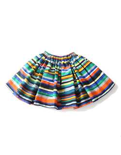 [TIA CIBANI] Jalisco Twirl Skirt - Azul Mix