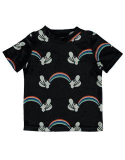 [CRLNBSMNS]Printed T-Shirt - Velvet Rainbow