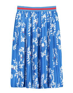 [BEAU LOVES]Pleated Skirt - Ink Blue