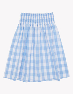 [MILK &amp; BISCUITS]Smocked Skirt - Blue Gingham