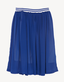 [MILK &amp; BISCUITS]Crepe Georgette Skirt - Blue