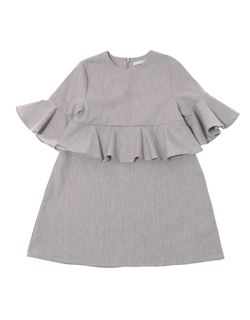 [LIHO]Rosalie Dress - Grey Gingham Weave