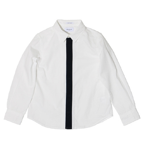 [ARCH &amp; LINE]Knit Tie Shirt - White