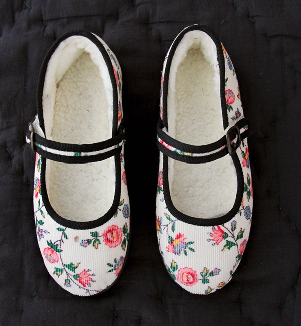 [BONJOUR]Shoes - Ivory Flowers