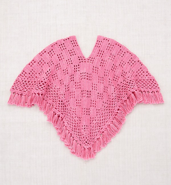 MOTHERS DAY - 20% SALE[MISHA &amp; PUFF]Lattice Crochet Poncho - Bloom