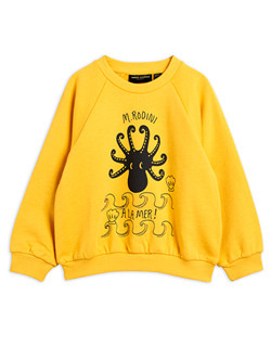 [MINI RODINI]Octopus SP Sweatshirt - Yellow