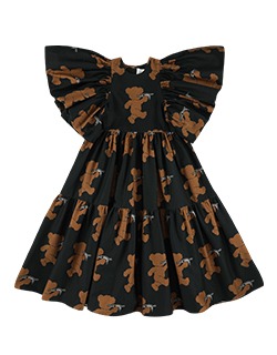 [CRLNBSMNS]Bear Long Dress - Brown