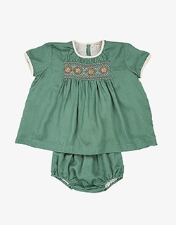 [CARAMEL]Dove Baby Dress - Green