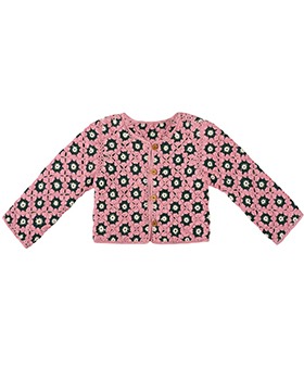 [KIDSAGOGO]Sunday Crochet Top - Pink/Moss