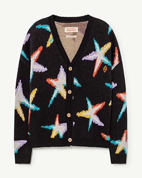 [THE ANIMALS OBSERVATORY]Stars Racoon Kids Cardigan - 039_CE