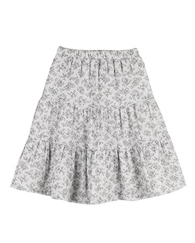 [MIPOUNET]Museline Skirt - Grey Flower