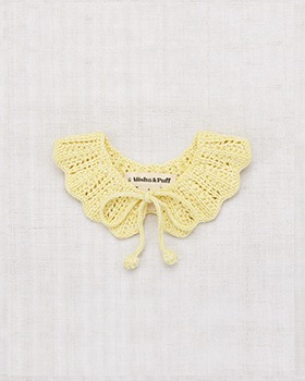 [MISHA &amp; PUFF]Crochet Scallop Annette Collar - Vintage Yellow