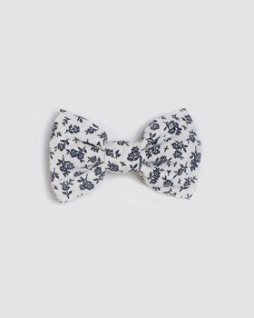 [LITTLE COTTON CLOTHES]Small Bow - Anemone Floral Blue