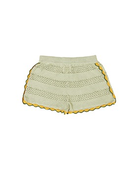 [KNIT PLANET]Shell Short - Olive
