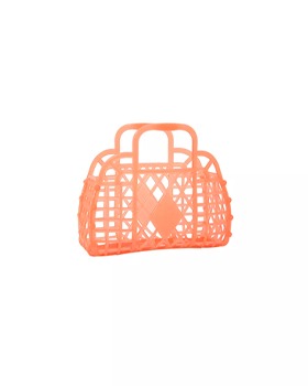 [SUN JELLIES]Retro Basket Mini - Neon Orange