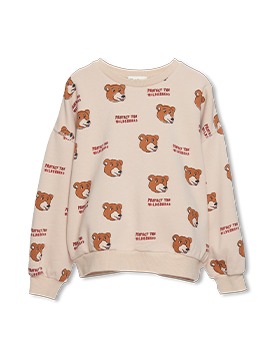 [WANDER &amp; WONDER]Sweatshirt - Khaki Bear