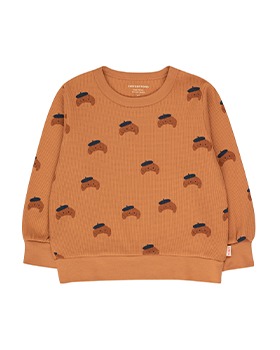 [TINYCOTTONS]Croissants Sweatshirt - Light Brown/Chestnut