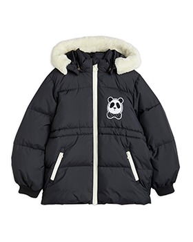 [MINI RODINI]Panda Hooded Puffer Jacket - 2271015199