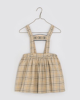 [LITTLE COTTON CLOTHES]Heidi Pinafore Skirt - Picnic Check