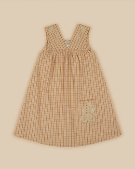[APOLINA]Billie Overdress - Forester Check Ribbon