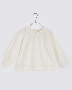[LITTLE COTTON CLOTHES]Embroided Wendy Blouse - White