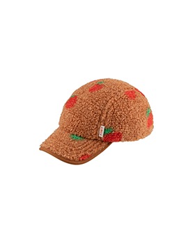 [TINYCOTTONS]Apples Sherpa Cap - Light Brown