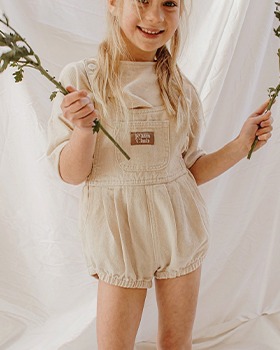 [TWIN COLLECTIVE]Bowie Bubble Romper - Natural Organic