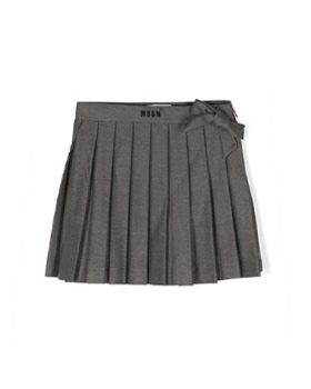 [MSGM KIDS]Wool Skirt - MSJGSK146 - Grey