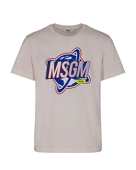 [MSGM KIDS]T-shirt - MSJBTH163 - Cream