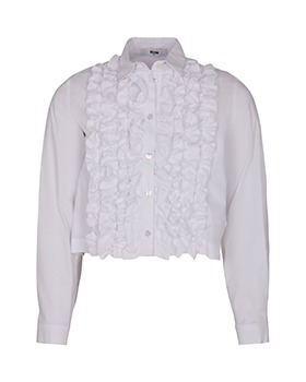 [MSGM KIDS]Popeline Shirt - MSJGSI215 - White