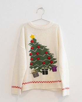 [FISH &amp; KIDS]Christmas Tree Sweater