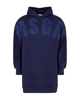 [MSGM KIDS]Fleece Maxi Sweatshirt - MSJGMS032 - Blue