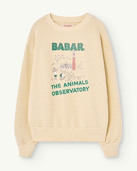 BABAR CAPSULE[THE ANIMALS OBSERVATORY]Bear Kids Sweatshirt - 024_AJ