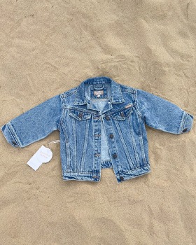 [TWIN COLLECTIVE]Trucker Jacket - Thunder Blue
