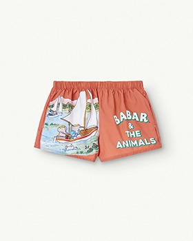 BABAR CAPSULE[THE ANIMALS OBSERVATORY]Puppy Kids Swimsuit - 020_AP