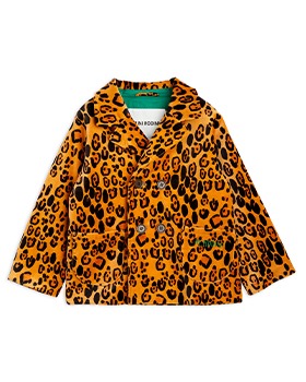 [MINI RODINI]Leopard AOP Velvet Blazer - 2411010316
