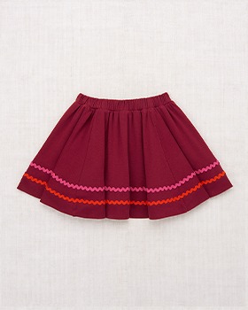 [MISHA &amp; PUFF]Rickrack Circle Skirt - Cranberry