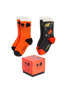 [MINI RODINI]Ritzrats Terry 2-Pack Socks Gift Pack - 2416011300