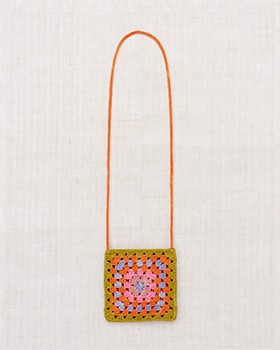 [MISHA &amp; PUFF]Crochet Big Square Bag - Pistachio