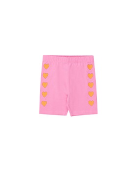 [TINYCOTTONS]Hearts Biker Leggings - Pink