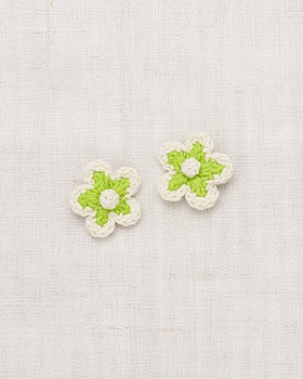[MISHA &amp; PUFF]Medium Flower Clip Set - Peridot
