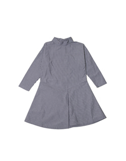 [LIHO]Karen Dress - Dark Grey Stripe